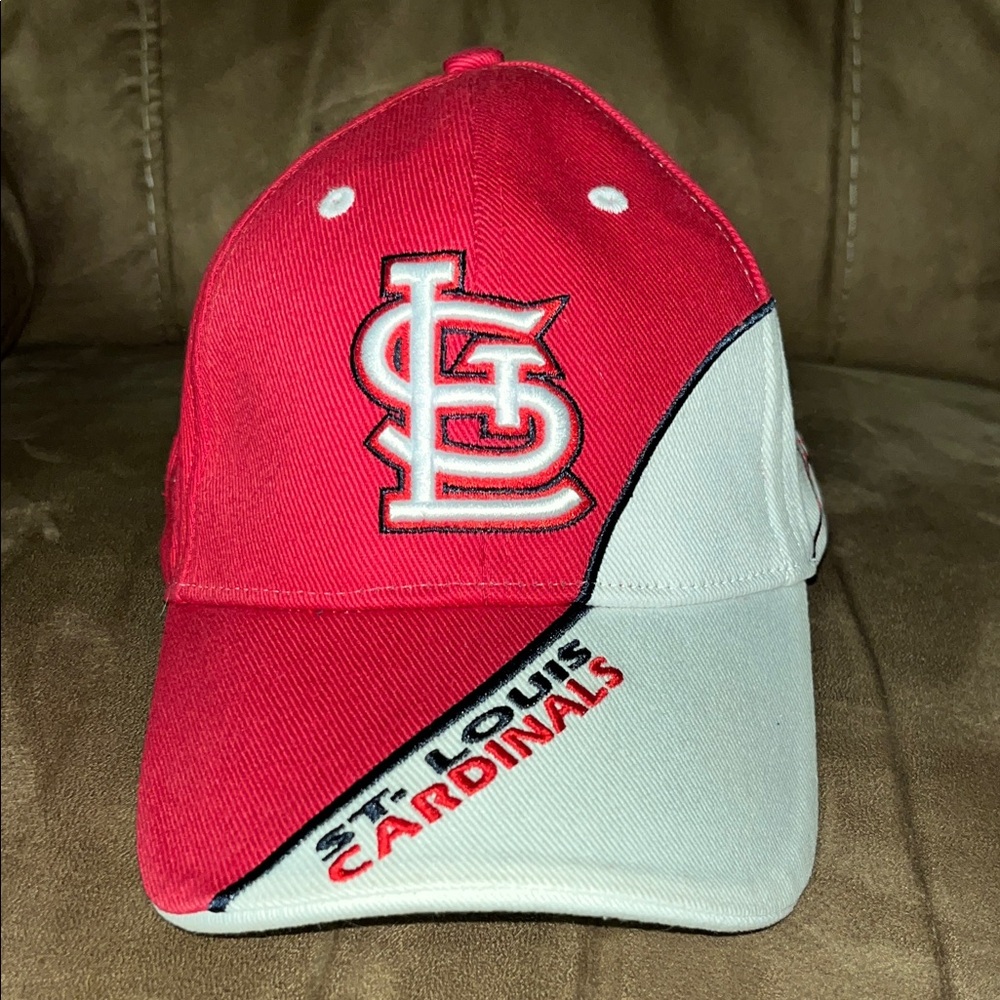 St. Louis Cardinals Authentic-Stitched MLB Genuine Adjustable Hat Red & White